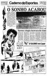 22 de Junho de 1986, Esportes, página 1