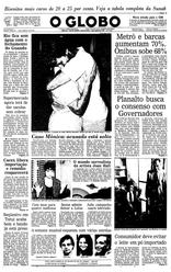 14 de Janeiro de 1987, Primeira Página, página 1