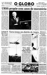 08 de Dezembro de 1988, Primeira Página, página 1