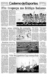 13 de Fevereiro de 1989, Esportes, página 1