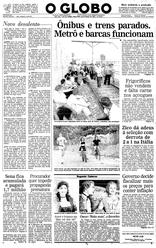 28 de Março de 1989, Primeira Página, página 1