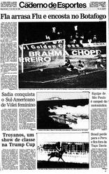 10 de Abril de 1989, Esportes, página 1