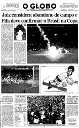 04 de Setembro de 1989, Primeira Página, página 1