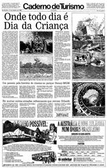 12 de Outubro de 1989, Turismo, página 1