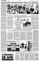 10 de Novembro de 1989, O Mundo, página 18