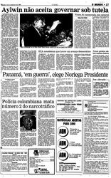 16 de Dezembro de 1989, O Mundo, página 27