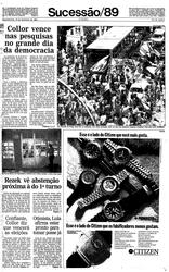 18 de Dezembro de 1989, O País, página 1