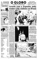 11 de Fevereiro de 1990, Primeira Página, página 1