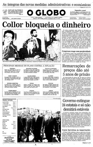 Página 1 - Edição de 17 de Março de 1990