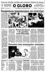 20 de Março de 1990, Primeira Página, página 1