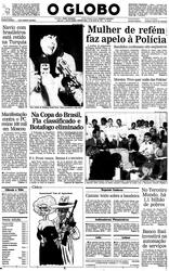 16 de Julho de 1990, Primeira Página, página 1