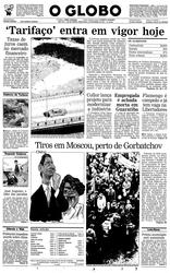 08 de Novembro de 1990, Primeira Página, página 1