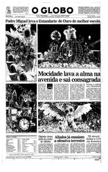 13 de Fevereiro de 1991, Primeira Página, página 1