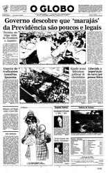 04 de Abril de 1991, Primeira Página, página 1