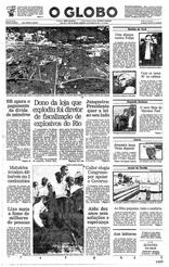 23 de Junho de 1991, Primeira Página, página 1