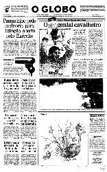 21 de Outubro de 1991, Primeira Página, página 1
