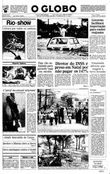 31 de Janeiro de 1992, Primeira Página, página 1