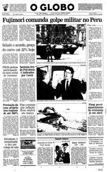 07 de Abril de 1992, Mundo, página 1