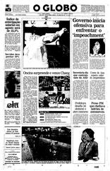 01 de Agosto de 1992, Primeira Página, página 1