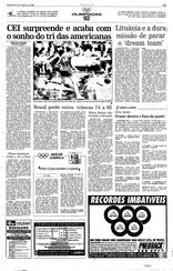 06 de Agosto de 1992, Esportes, página 5