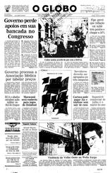 18 de Agosto de 1992, Primeira Página, página 1