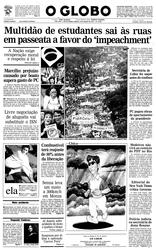 22 de Agosto de 1992, Primeira Página, página 1