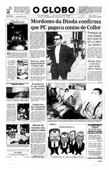25 de Setembro de 1992, Primeira Página, página 1