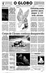15 de Outubro de 1992, Primeira Página, página 1