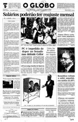 05 de Novembro de 1992, Primeira Página, página 1