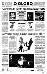 04 de Abril de 1993, Primeira Página, página 1