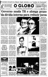 27 de Abril de 1993, Primeira Página, página 1