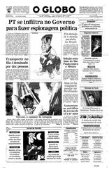 08 de Agosto de 1993, Primeira Página, página 1