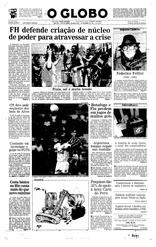 01 de Novembro de 1993, Primeira Página, página 1