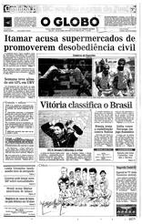 24 de Junho de 1994, Primeira Página, página 1