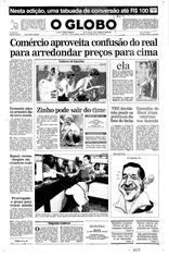 02 de Julho de 1994, Primeira Página, página 1