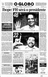 03 de Outubro de 1994, Primeira Página, página 1