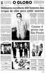27 de Outubro de 1994, Primeira Página, página 1