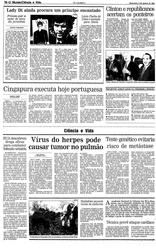06 de Janeiro de 1995, O Mundo, página 16