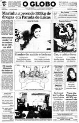 08 de Janeiro de 1995, Primeira Página, página 1