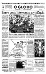 21 de Março de 1995, Primeira Página, página 1