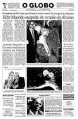 18 de Outubro de 1995, Primeira Página, página 1