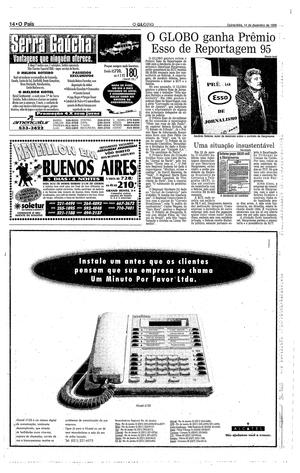 Página 14 - Edição de 14 de Dezembro de 1995