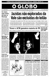 06 de Fevereiro de 1997, Primeira Página, página 1