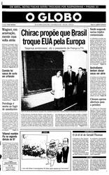 13 de Março de 1997, Primeira Página, página 1