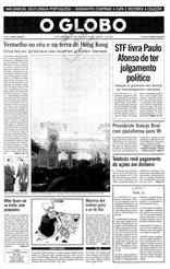 01 de Julho de 1997, Primeira Página, página 1