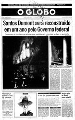 14 de Fevereiro de 1998, Primeira Página, página 1