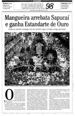 25 de Fevereiro de 1998, Rio, página 1