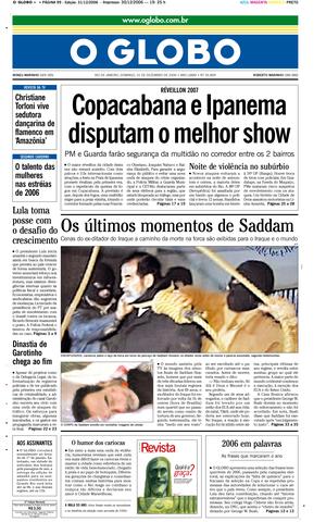 Página 1 - Edição de 31 de Dezembro de 2006