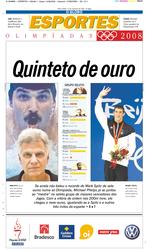 12 de Agosto de 2008, Esportes, página 1