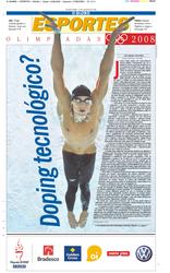 13 de Agosto de 2008, Esportes, página 1
